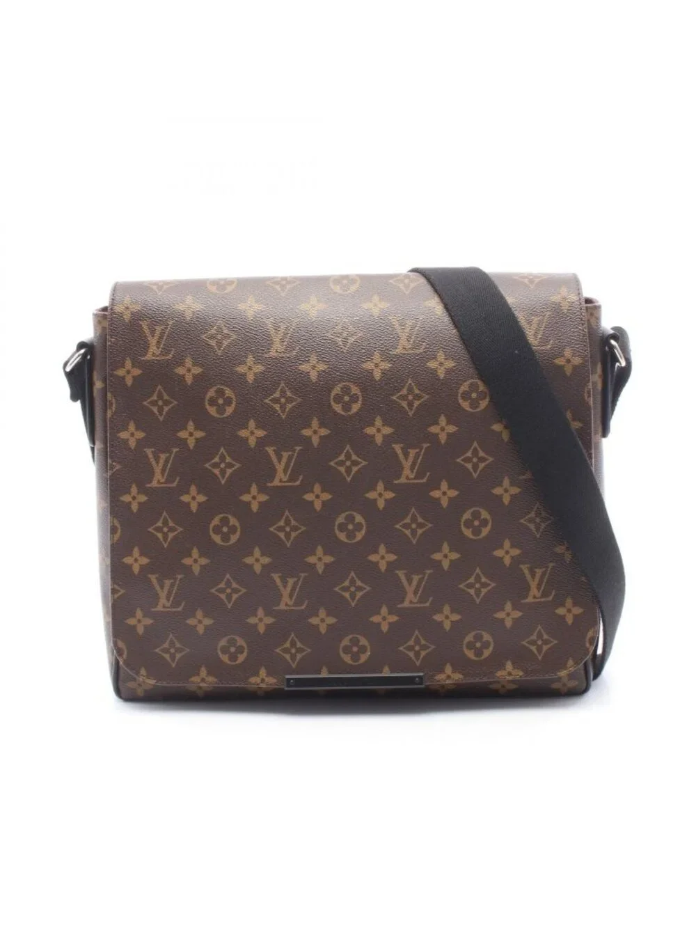 Louis Vuitton Shoulder Bag District MM Canvas Leather